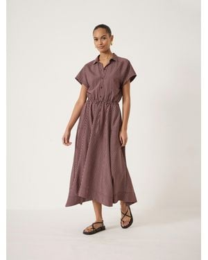 Hush Lila Short Sleeve Midi Dress - Pink
