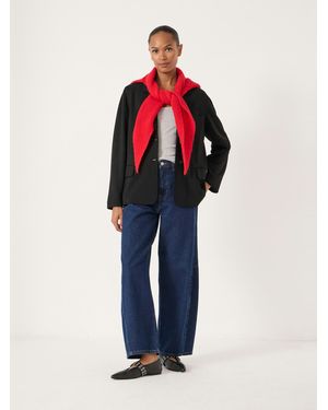Hush Relaxed Jersey Ponte Blazer - Blue