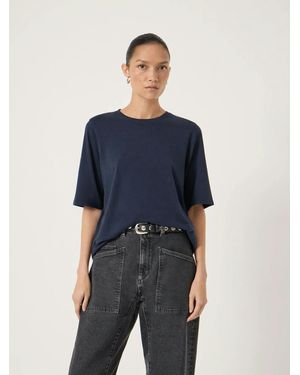 Hush Reece Drapey T-Shirt - Blue