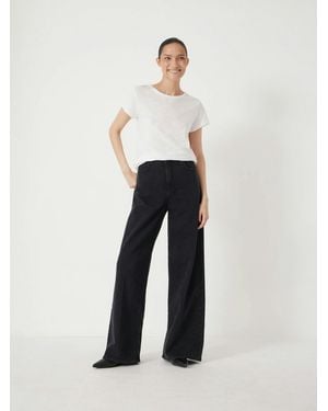 Hush Nessa Wide Leg Jeans - White