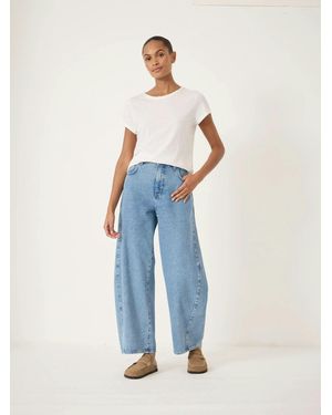 Hush Bree Horseshoe Barrel Leg Jeans - Blue