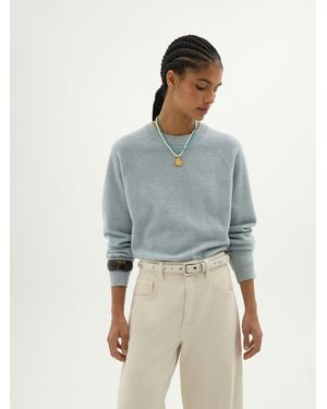 Hush Anastasia Brushed Merino Wool Jumper - Blue
