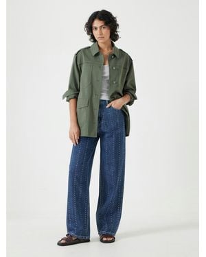 Hush Rhinestone Stripe Jeans - Blue