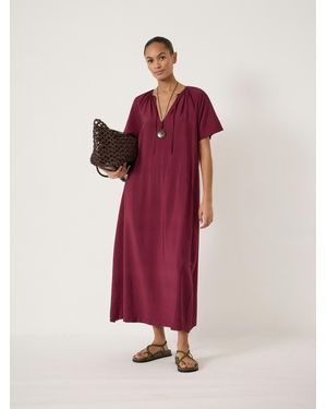 Hush Liddie Short Sleeve Barrel Dress - Red