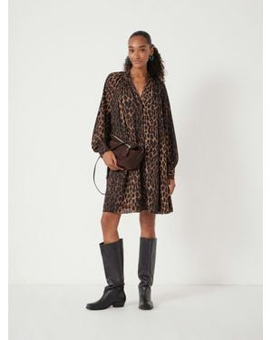 Hush Printed Chiffon Mini Dress - Natural