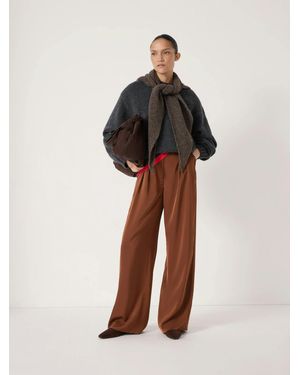Hush Lya Satin Twill Wide Leg Trousers - Multicolour