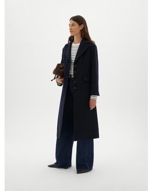 Hush Reeve Cashmere Blend Coat - Blue