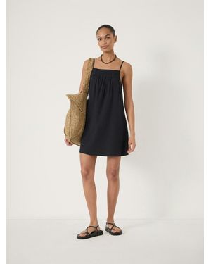 Hush Carmen Seersucker Beach Mini Dress - Black
