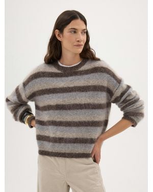 Hush Cosette Brushed Wool Jumper - Grey