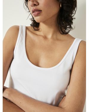 Hush Marcy Long Line Tank - White