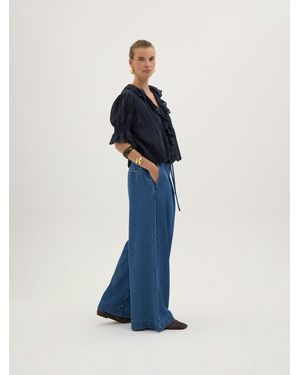 Hush Taylor Wide Leg Supersoft Jeans - Blue
