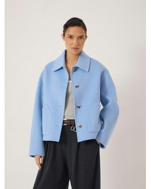 Hush Verity Pure Wool Double Faced Jacket - Blue