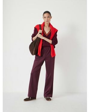 Hush Harrison Pintuck Joggers - Red