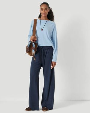 Hush Amie Wide Leg Joggers - Blue