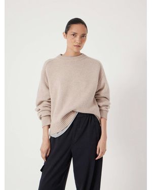 Hush Nina Merino Wool Jumper - Natural