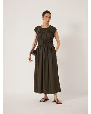 Hush Gaia Grown On Sleeve Maxi Dress - Natural