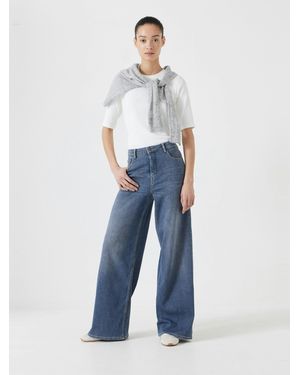 Hush Nessa Wide Leg Jeans - Blue