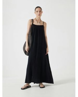 Hush Carmen Cotton Gauze Midi Dress - White