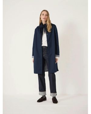 Hush Carter Lined Cotton Car Coat - Blue
