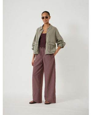 Hush Sami Striped Side Detail Trousers - Multicolour