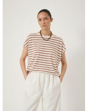 Hush Petra Stripe Cotton Slub Tank - Natural