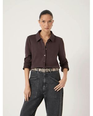 Hush Noa Button A-Line Polo Top - Multicolour