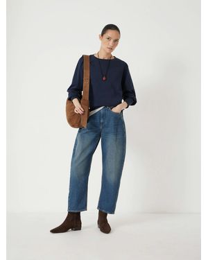 Hush Cordelia Barrel Leg Jeans - Blue