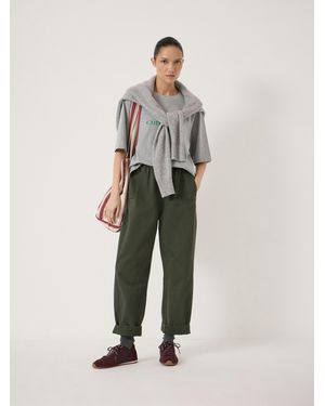 Hush Jack Barrel Leg Pull On Trousers - Natural