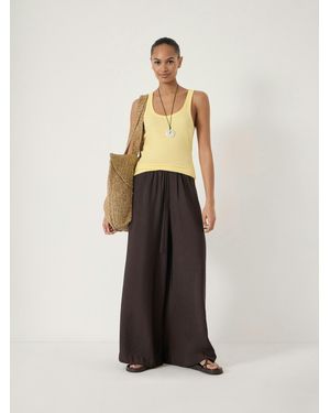 Hush Arwen Wide Leg Trouser - White