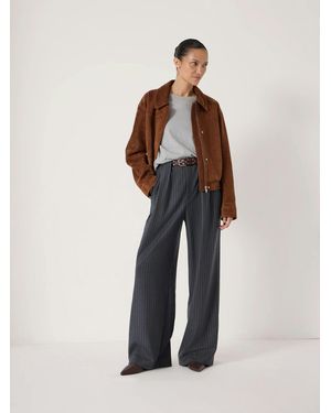 Hush Adena Pinstripe Wide Leg Trousers - Multicolour