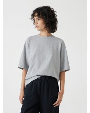 Hush Romina Heavyweight Cotton T-Shirt - Grey