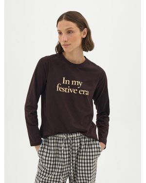 Hush Theodora Long Sleeve Pyjama Set - Black