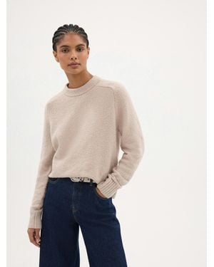 Hush Bernie Textured Knitted Jumper - Blue