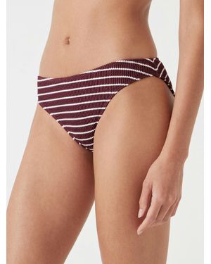 Hush Cally Classic Stripe Crinkle Bikini Bottoms - Blue