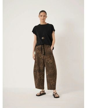 Hush Rina Pull On Barrel Leg Trousers - Natural