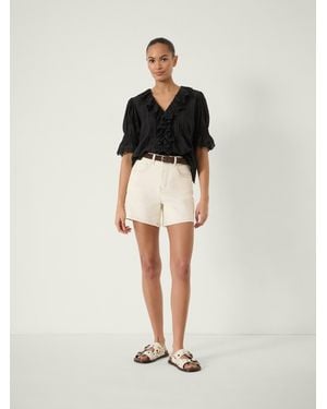Hush Essential Denim Shorts - Natural