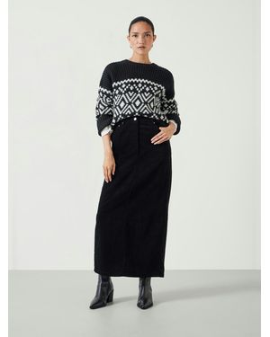 Hush Alana Cord Maxi Skirt - White