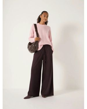Hush Jasmine Cashmere Rib Detail Jumper - Natural