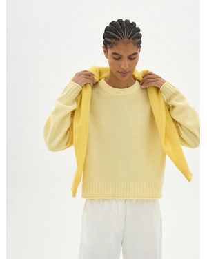 Hush Nina Merino Wool Jumper - Yellow