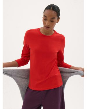 Hush Slim Long Sleeve T-Shirt - Red