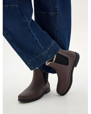 Hush Eva Insulated Rubber Boot - Brown