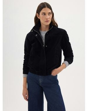 Hush Kiro Cord Bomber Jacket - Blue