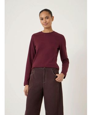 Hush Slim Long Sleeve T-Shirt - Red