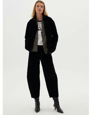 Hush Rina Corduroy Barrel Trousers - Black