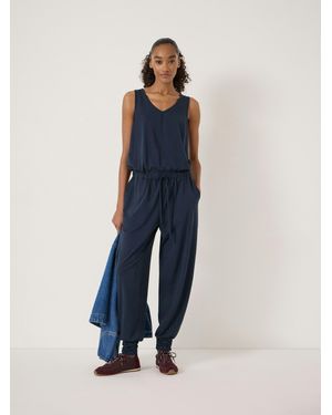 Hush Alexa Harem Sleeveless Jersey Jumpsuit - Blue