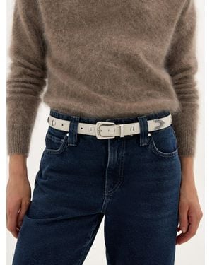 Hush Seraphina Leather Studded Belt - Blue