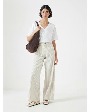 Hush Nessa Wide Leg Jeans - White