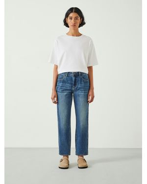 Hush Relaxed Fit Boyfriend Jeans - Blue