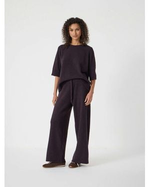Hush Supersoft Lux Wide Leg Trousers - Blue