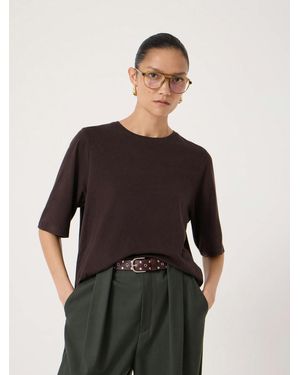 Hush Reece Drapey T-Shirt - Black